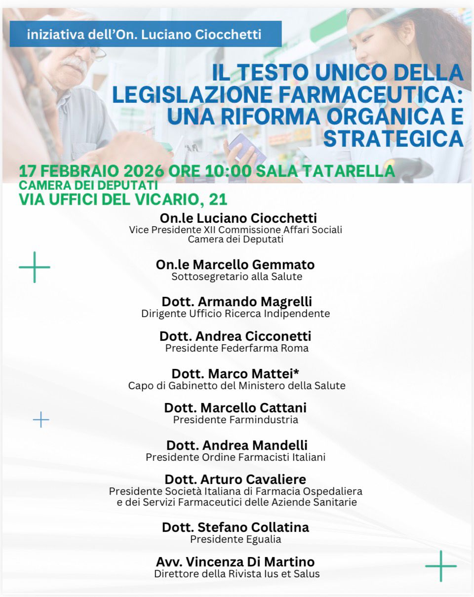 Il testo unico della legislazione farmaceutica: una riforma organica e strategica